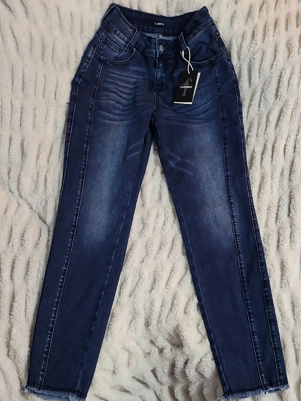 Flamingals Classic High-Rise Dark Blue Women's Jeans